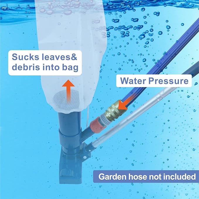 🔥Last Day 50% OFF- Portable Pool Vacuum - with Brush & 48