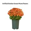 🏆Flash Sale⚡Artificial Outdoor Sunset Mums Flowers - UV resistant, Waterproof, Windproof