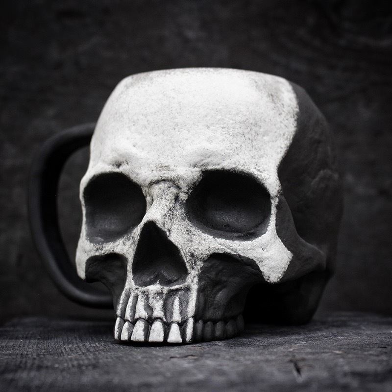 Ghost Gothic Skull Mug