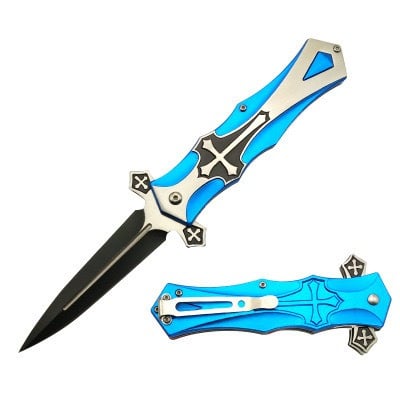 Spring-assisted folding knife. Perfect for hunting, camping.