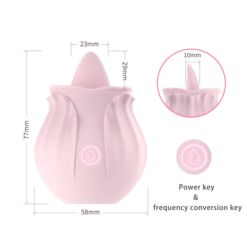 ⚡Last DAY 70% OFF - 🎁Rose Pleaser Clit Licker Toy Rose with Thruster, Buy 2 Free VIP Shipping