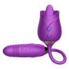 SHEMESIX - Ladies Rose Double Tongue Licking Vibrating Telescoping Vibrator G-spot Clit Vibrator