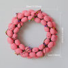 Handmade Artificial Easter Rabbit Wreath with Pastel Eggs