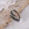 925 Sterling Silver Angel Feather Rings