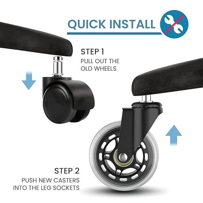 🎁TikTok Last Day Sale - 70% OFF✨3 Inches Silent and Smooth Rolling Casters.