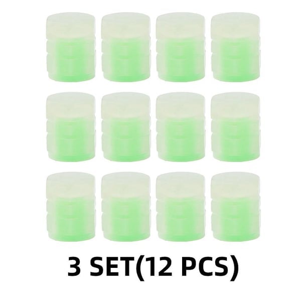 🔥Last Day 50% OFF🔥UNIVERSAL FLUORESCENT CAR TIRE VALVE CAPS 4PCS