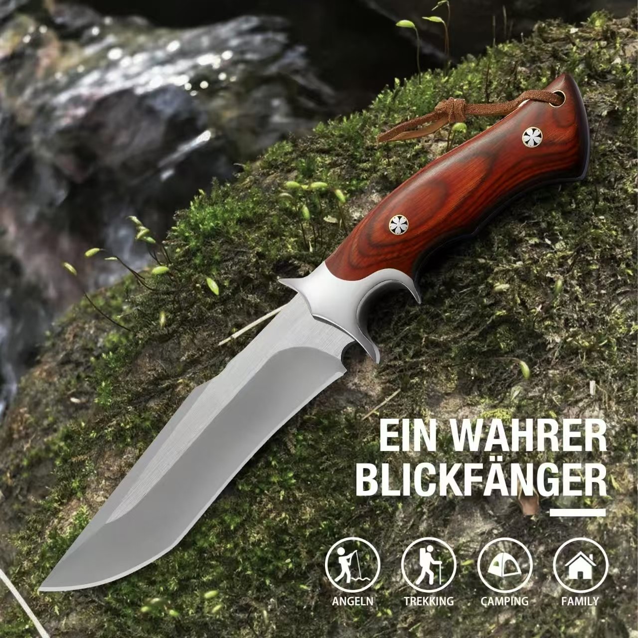 ✨Survival Knives Fulltang EDC Hunting Knives