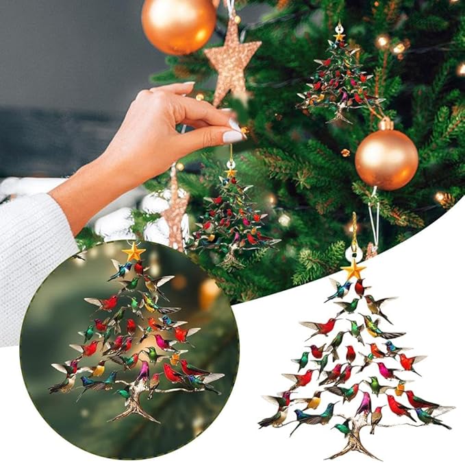 Last Day Promotion 70% OFF - 🐦Hummingbird Christmas Ornament💠 (✨Same as in the video)