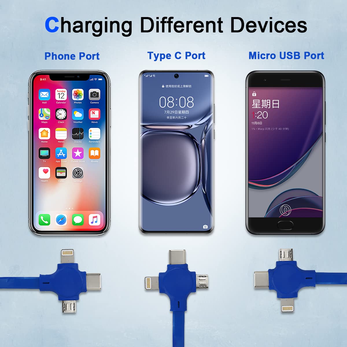 ❤️Mother's Day Promotion-70% OFF❤️3 in 1 Rechargeable USB Fast Charging Cable & Mobile Stand📱