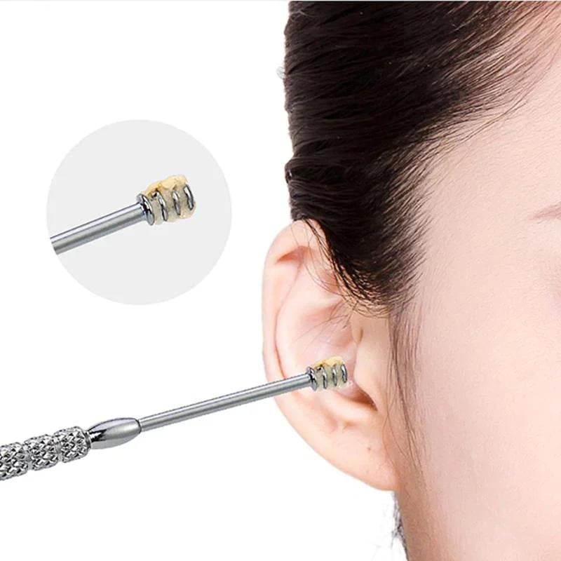 👂Set Ear Wax Pickers Stainless Steel Earpick Wax Remover