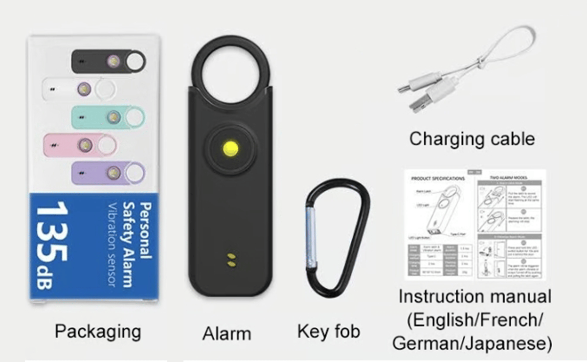 🔥Last Day Promotion 70% OFF🔥Personal Safety Alarm Keychain⚡BUY 2 FREE SHIPPING