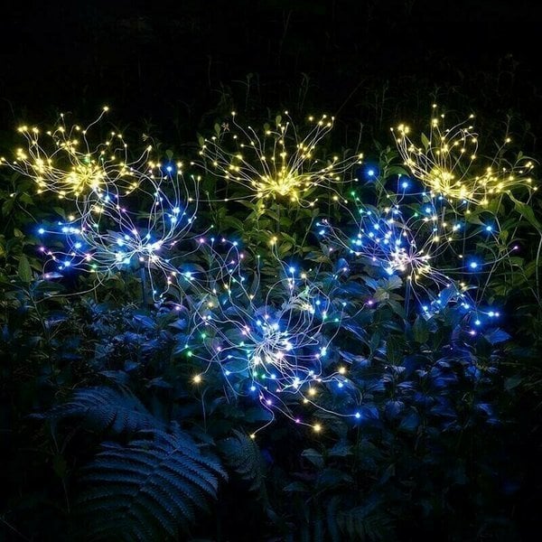 (🔥Special Offer 1000pcs 50% OFF)Waterproof Solar Garden Fireworks Lamp