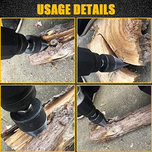 (🌲Early Christmas Sale- SAVE 48% OFF) 5 Pcs Set Firewood Drill Bit (BUY 2 GET FREE SHIPPING)