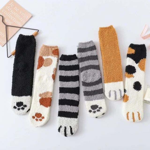 Early Christmas Hot Sale 50% OFF- Cat Claws Cute Thick Warm Sleep Floor Socks