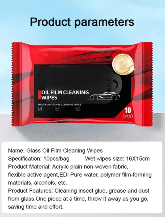 💥LAST DAY SALE 50% OFF💥Glass Oil Film Remover Wipes