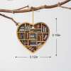 💝Book Lovers Heart Ornament(2D Flat)