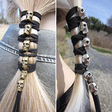 🎃🎃Halloween Early Deals 48% OFF-Skull Ponytail Hair Band(BUY 2 GET 1 FREE NOW)🎃🎃