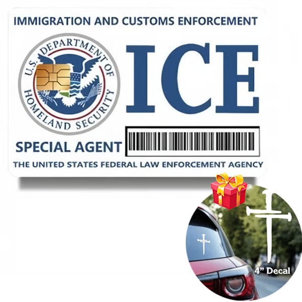 Last Day Promotion 70% OFF - 🔥Secret Agent Card Skins Kit: FBI/ICE Designs  • Cosplay & Gift Stickers