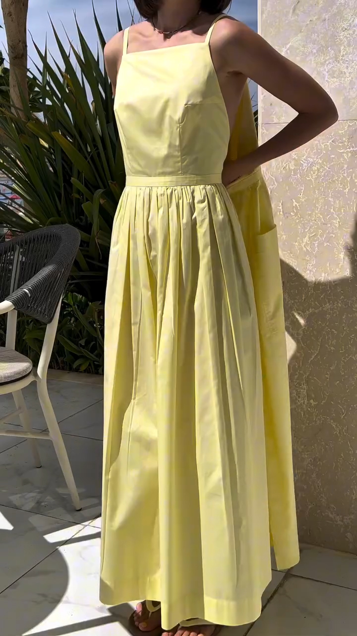 Women's Sleeveless Strappy A-line Casual Dress