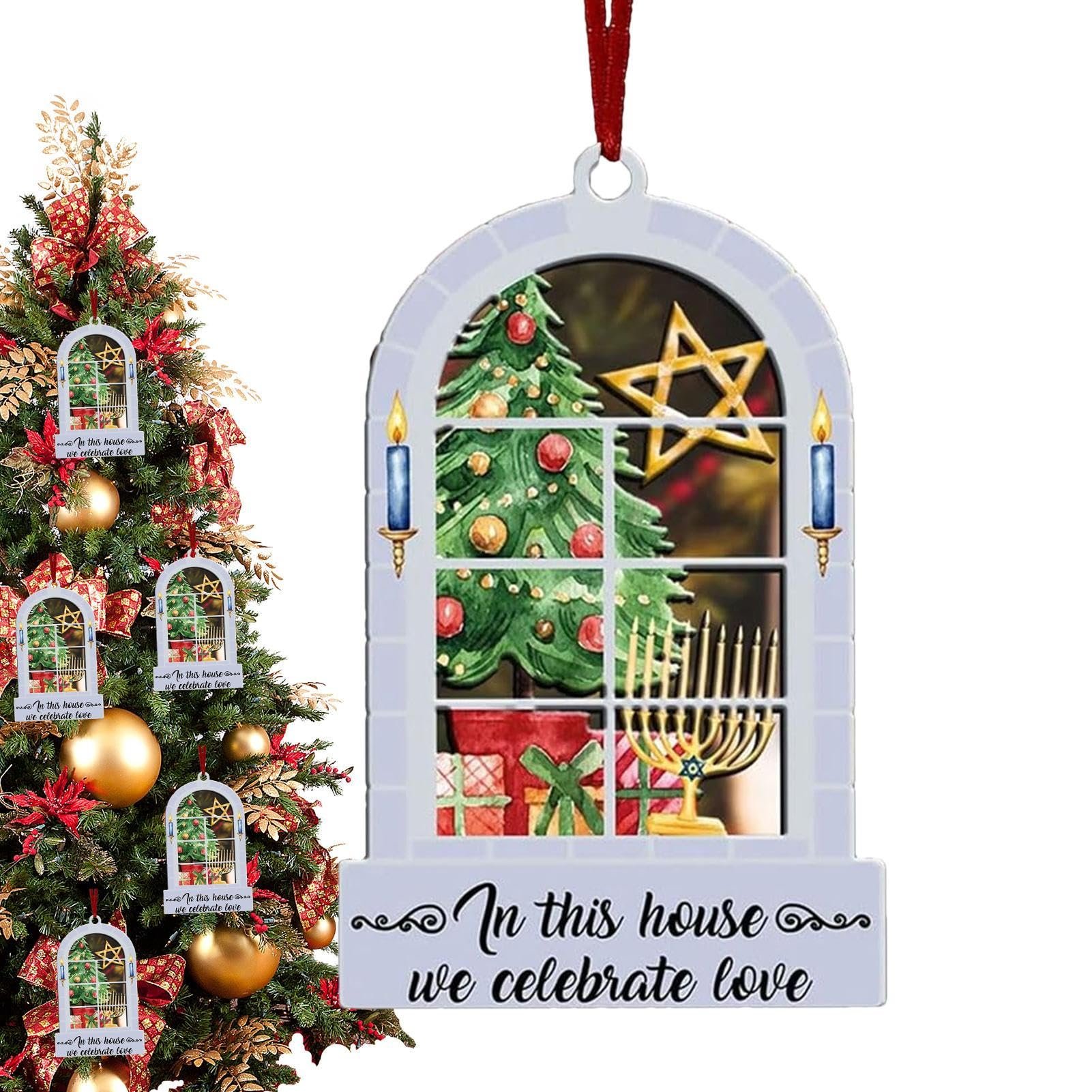 🔥CHRISTMAS SALE 50% OFF🎁Christmas Hanukkah Acrylic Ornament