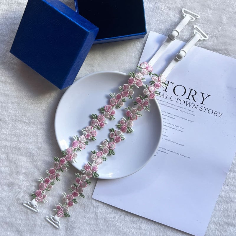 🎁TikTok Last Day Sale - 70% OFF🎉Handcrafted Floral Bra Straps