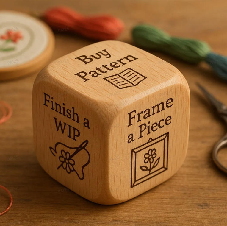 🔥🎄Handmade Wooden Patchwork Decision Dice
