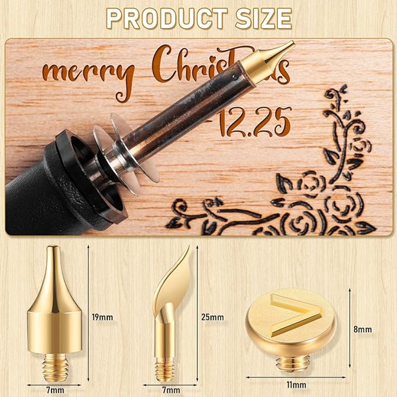 🎁26 Letters Copper Mold —DIY Wood Burning/Carving Set