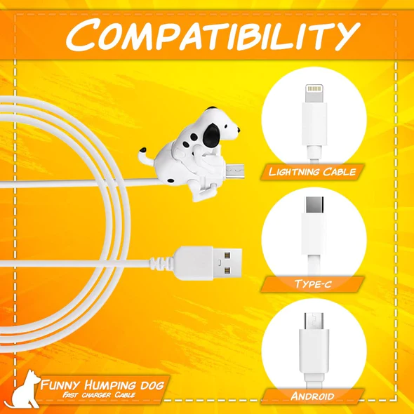 (🌲Early Christmas Sale- SAVE 48% OFF)Funny Humping Dog Fast Charger Cable(BUY 3 GET EXTRA 20% OFF)