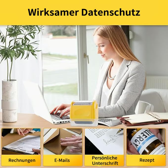 🔥Letzter Tag Verkauf 49% Rabatt📝Sicherheits-Rollenstempel zum Schutz deiner Privatsphäre