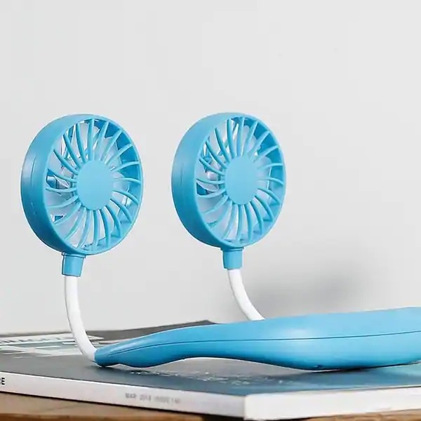 Rechargeable Portable Adjustable Neck Fan, 3 Speed Level