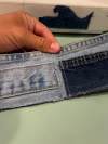 Patchwork Denim Wallet – Handmade
