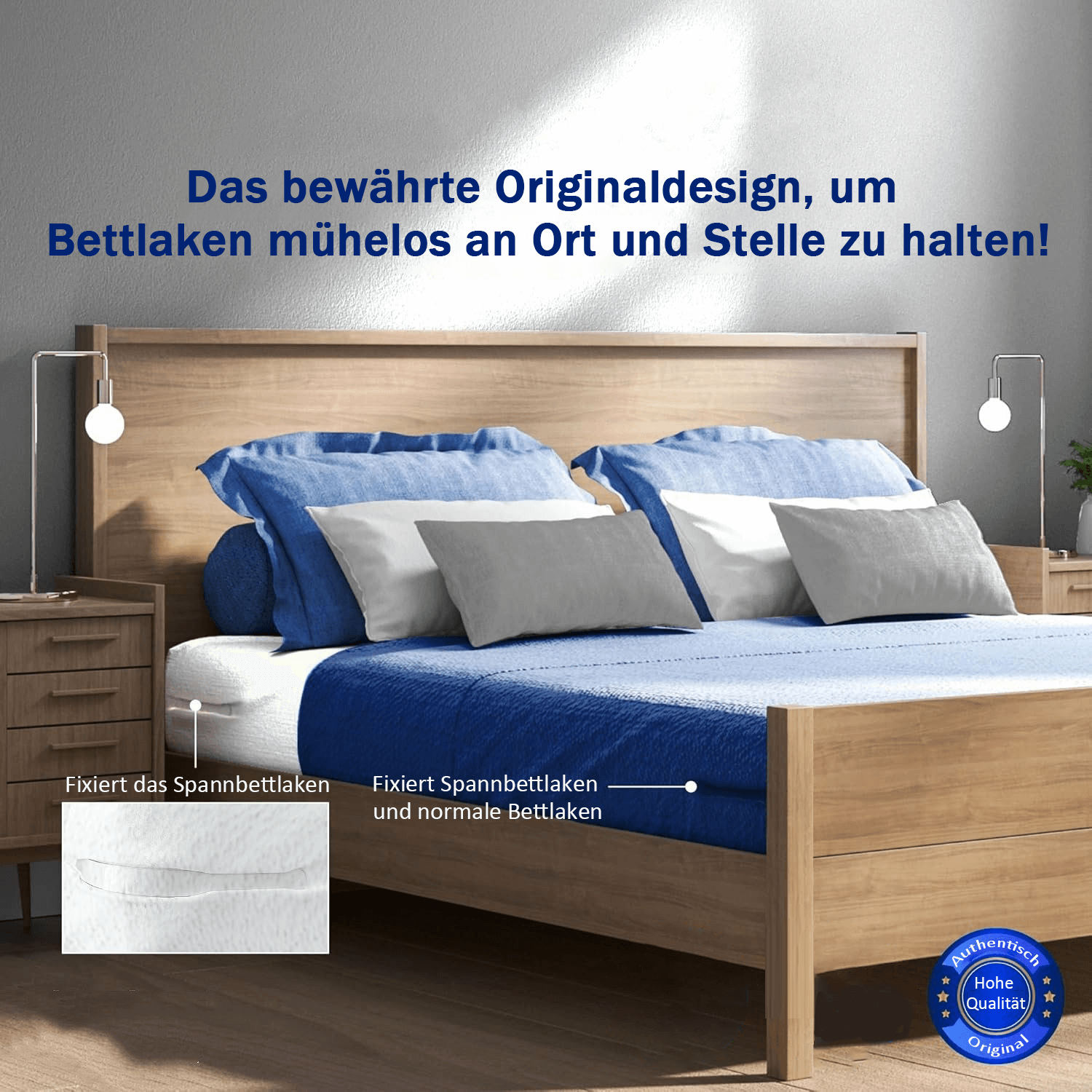 💖Letzter Tag 49 % Rabatt💖Bettlakenhalter – Halten Sie Bettlaken sicher an ihrem Platz