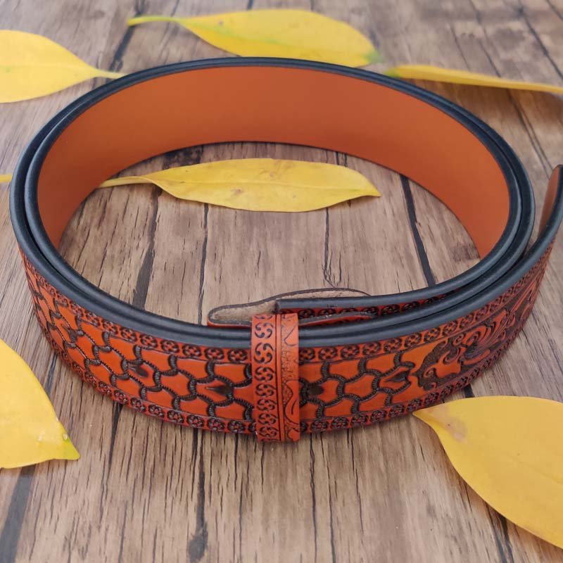 🎅Last Day Sale 50% OFF🌲Fashion Punk Genuine Leather Belt With Knife