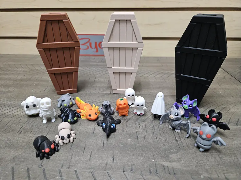 🦇Halloween Micro Minis with Coffin Container