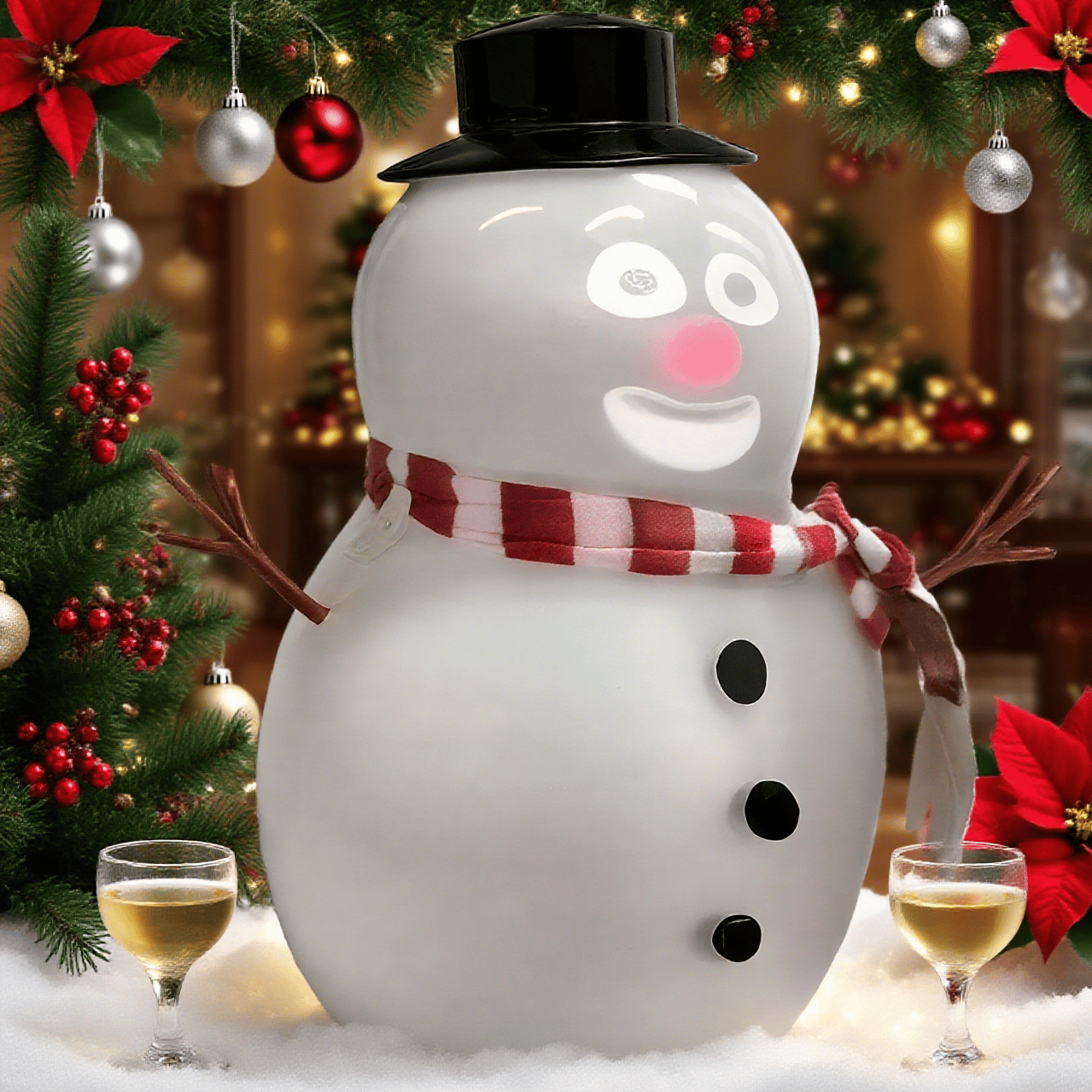 🎁TikTok Last Day Sale - 70% OFF🔥⛄️ Talking Animated Blink Snowman with Built in Projector & Speaker Plug'n Play🎄