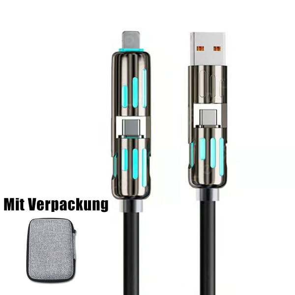 🔥DIREKTVERKAUF AB WERK⏰4-in-1-USB-Ladekabel, Schnellladung MAX 60 W