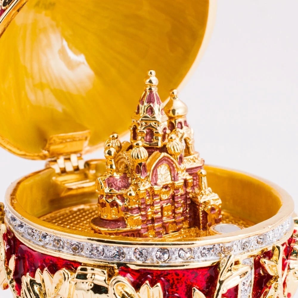 🎁TikTok Last Day Sale - 70% OFF🔥Red Lions Faberge Egg Music Box