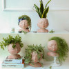 Nordic Closed Eyes Flower Pot (The Best Plant Pot That Can Dress Up)
