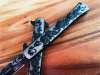 Gold Rose Engraved Fantasy Stiletto Knife(𝐊𝐞𝐯𝐢𝐧 𝐂𝐚𝐬𝐞𝐲 𝐇𝐚𝐧𝐝𝐦𝐚𝐝𝐞®)