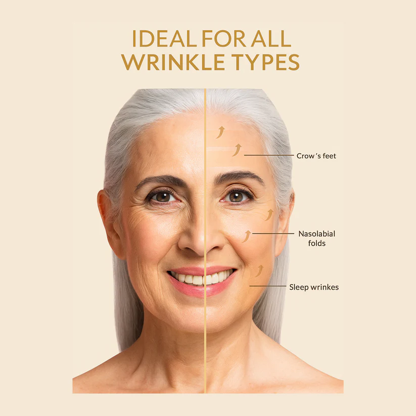 Dual Action Real Deep Collagen Sheets for both wrinkle smoothing and new or old scar fading
