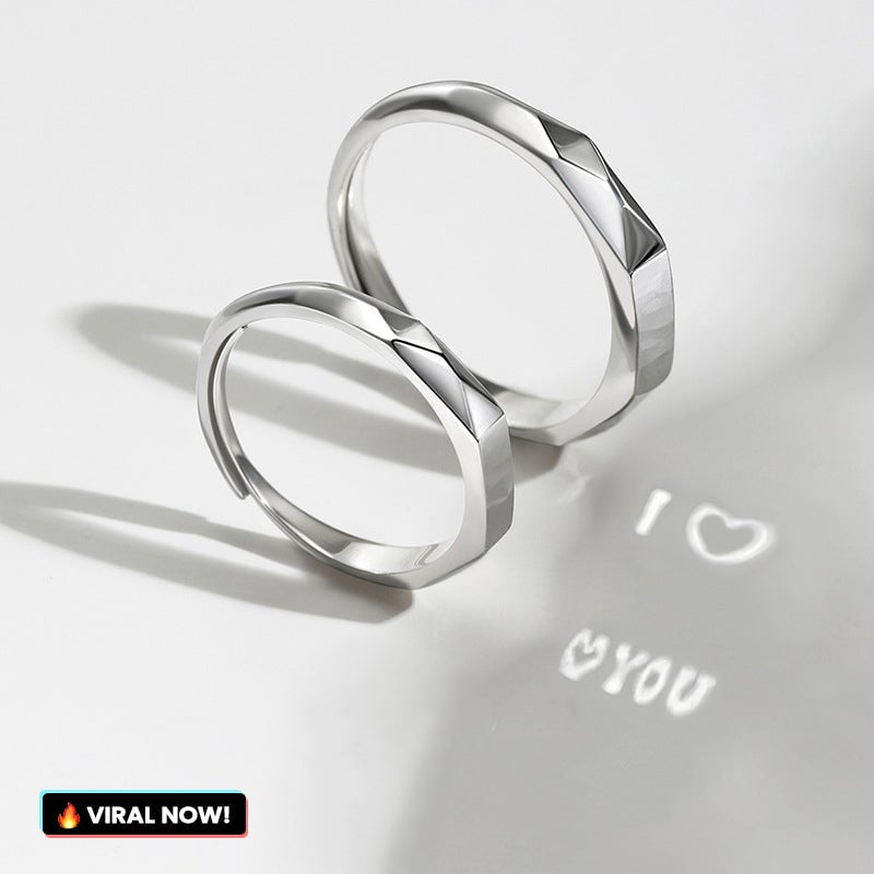 S925 Silver Secret Projection Ring💞I LOVE YOU