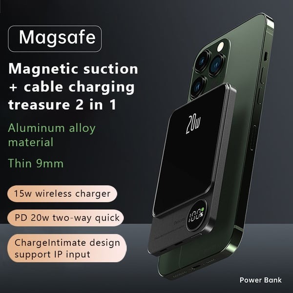 🔥(Last Day Sale- 50% OFF) Macsafe Powerbank Magnetic
