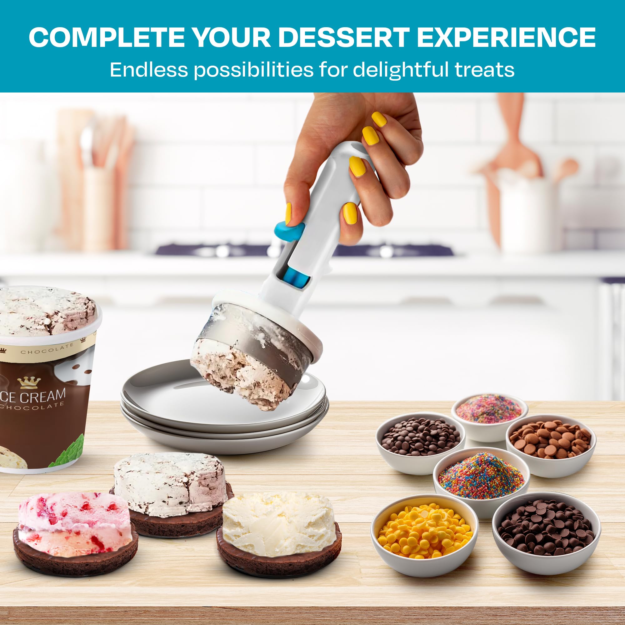 🔥Last Day Promotion 70% OFF🔥Ice Cream Cookie Scoop⚡BUY 3 GET 1 FREE