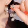 (🌲Early Christmas Sale- 50% OFF) ZIRCON ROUND PETAL EARRINGS