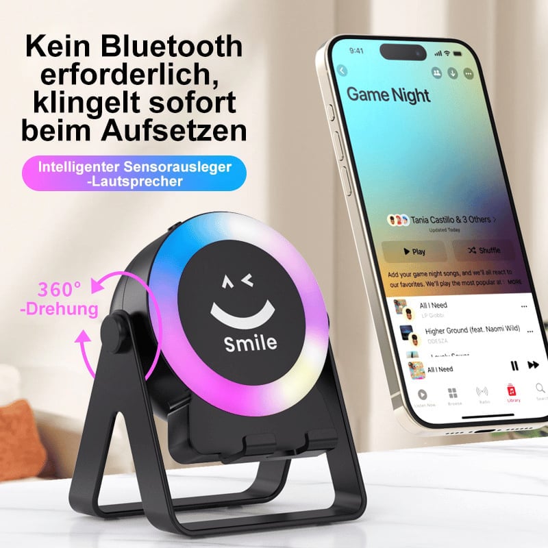🔥Letzter Tag 49 % RABATT🔥4-in-1-Bluetooth-Lautsprecher mit kabellosem Induktions-Audio