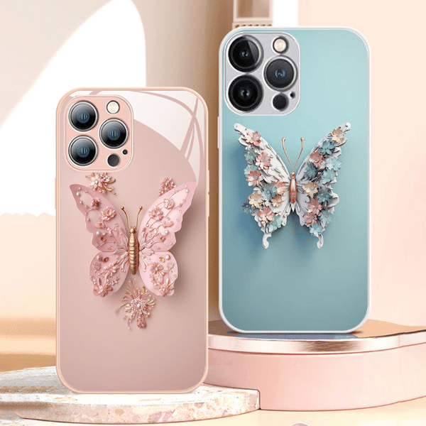(Last Day Promotion 50% OFF) Flat 3D Butterfly Pattern Phone Case - Buy 2 Free Shipping