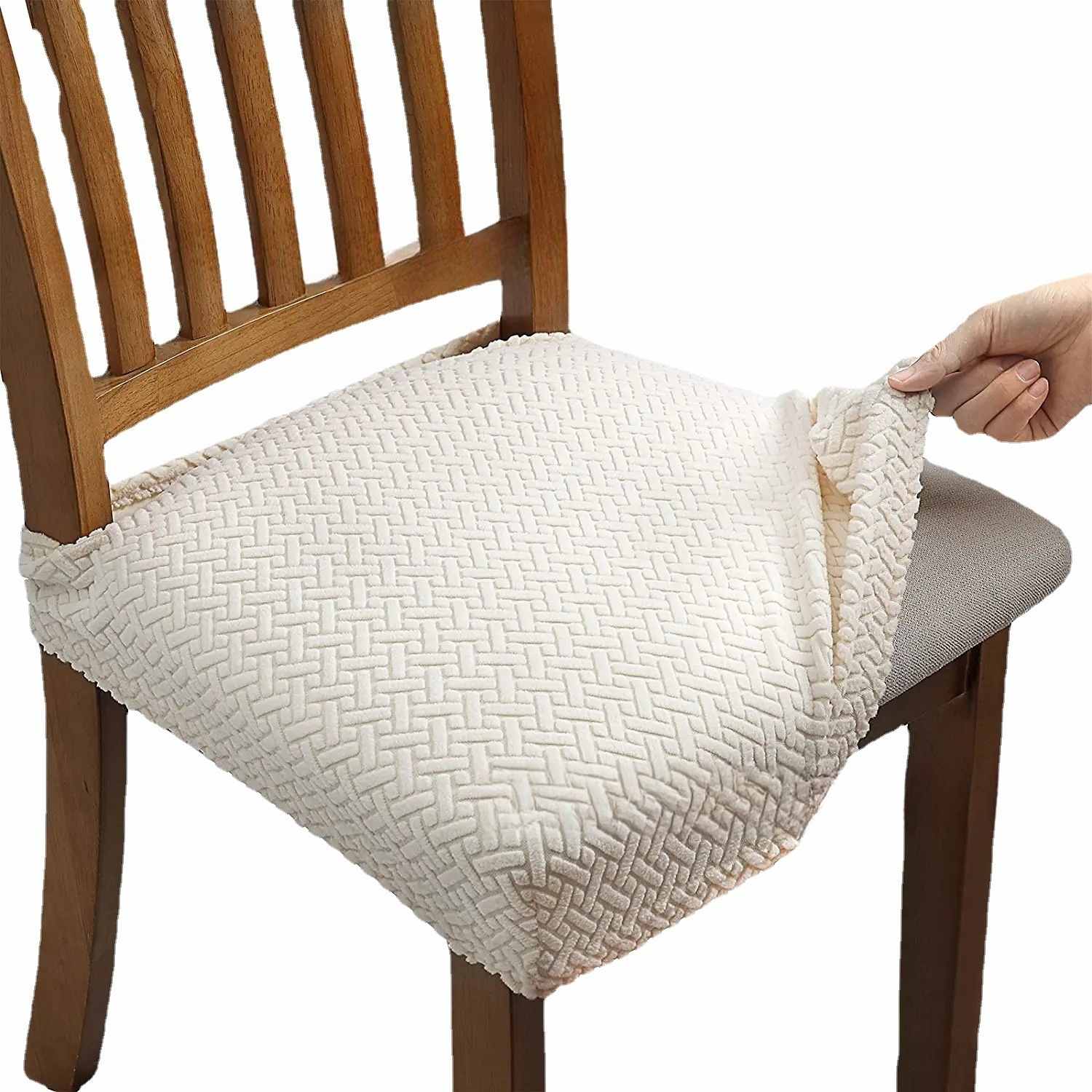 【2 PCS Per Pack】🪑💧Relaxing and Comfortable Chair Covers , Elastic Jacquard Detachable and Washable Chair Covers