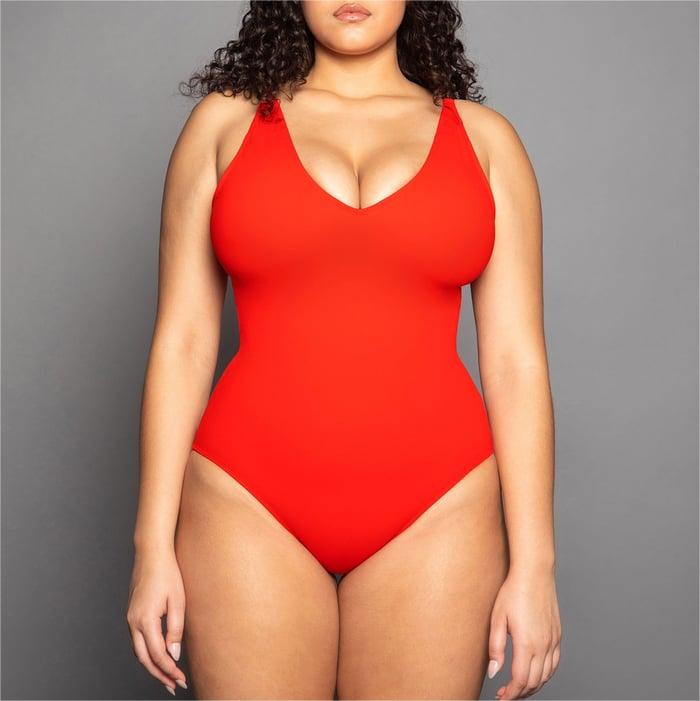 INTACTLECT®V-neck Sculpting Corset Swimsuits