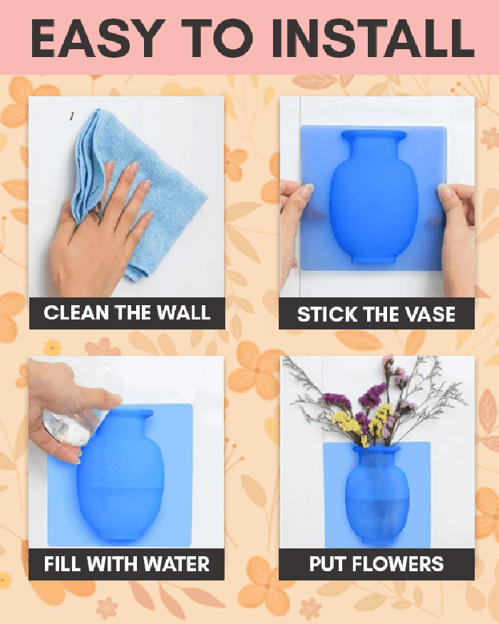 (Mother's Day Pre Sale- 50% OFF) Stick-on Silicone Vase