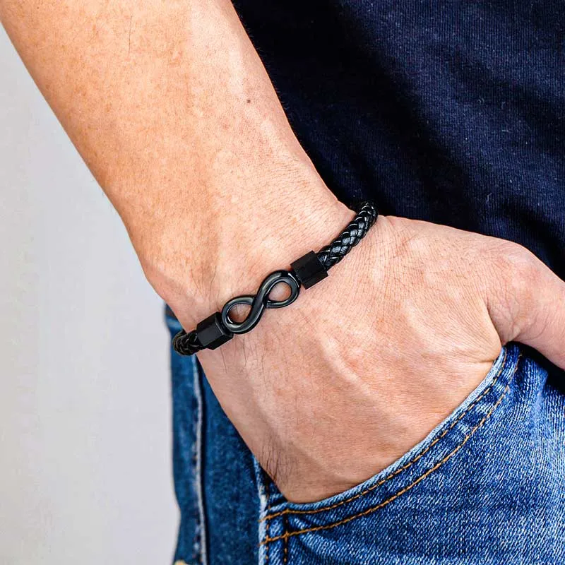 🔥Early Christmas Sale 50% OFF🎄For Son - Ceramic Infinity Braided Bracelet